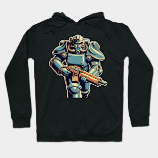 Fallout 4 Power Armor carrying Riffle Hoodie